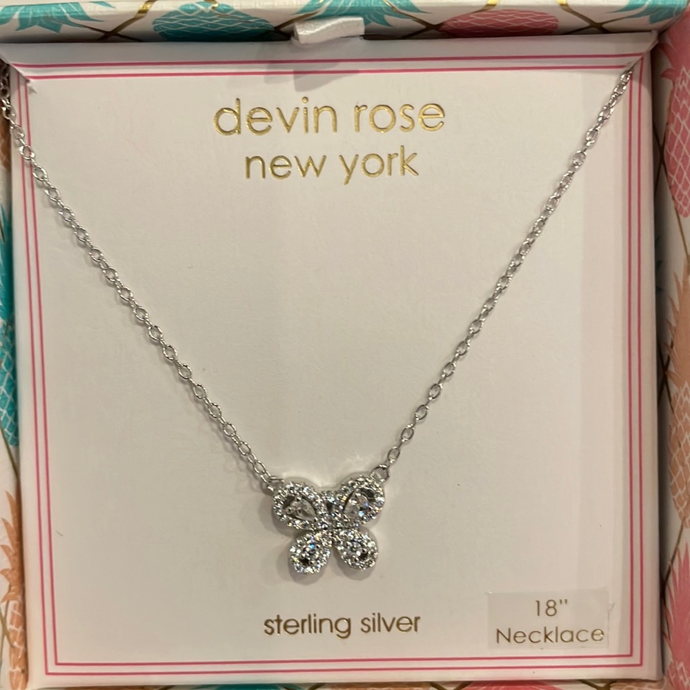 Butterfly necklace new never worn in gift box
